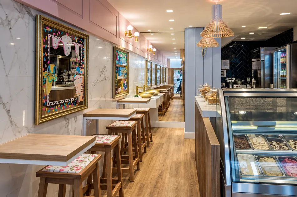 Interior da Artigiano Gelateria